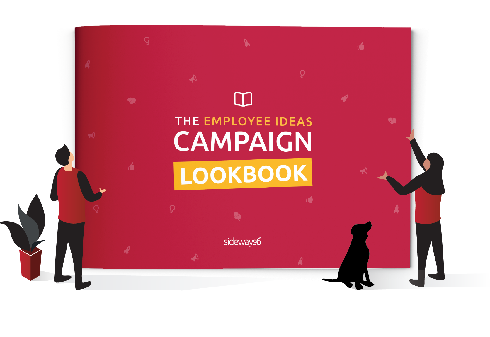 Campaign lookbook cover illustration